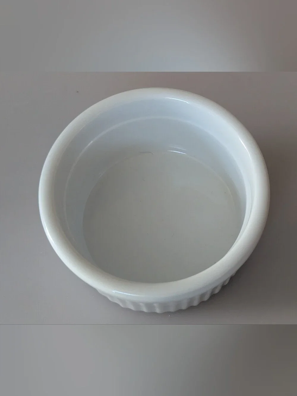 Lot of 5-pcs Ramekin Baking Dishes 4oz White Soufflé Creme Brulee Quiche 3-3/8